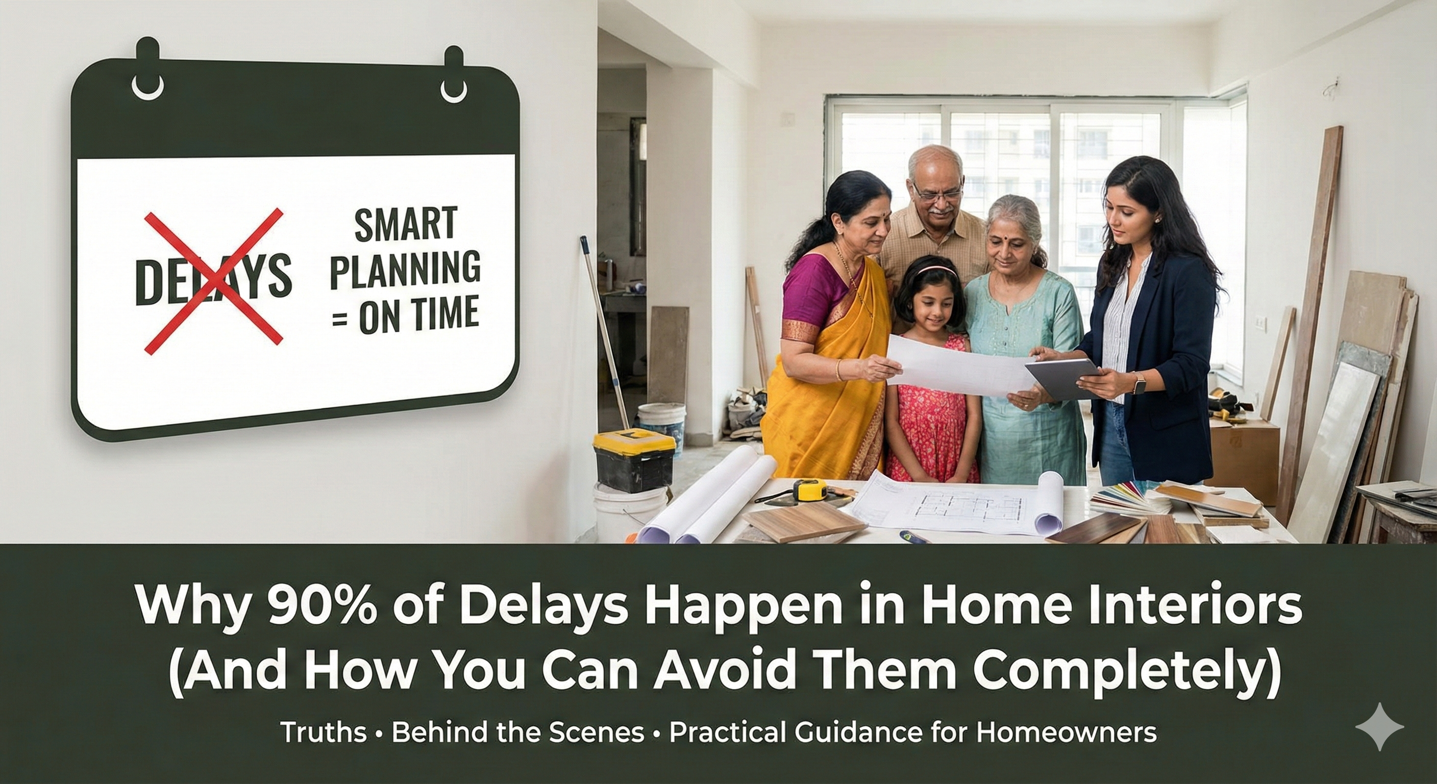 Why 90% of Delays Happen in Home Interiors (And How You Can Avoid Them Completely)