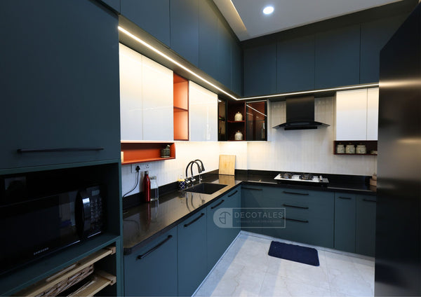 White Petals · 3BHK – interiors by Decotales, Bangalore