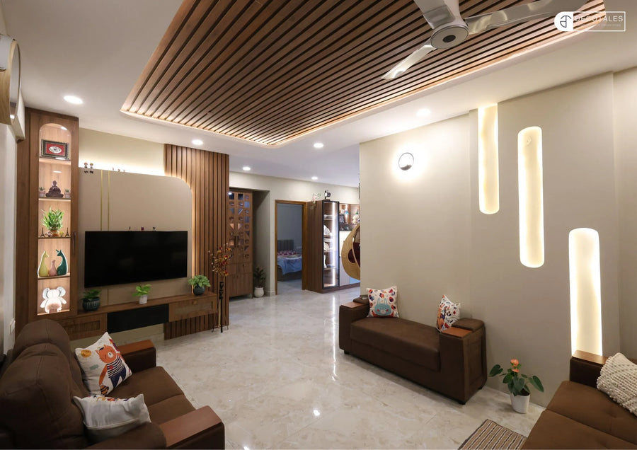 2BHK interiors at VSR Tranquil, Bangalore – Decotales