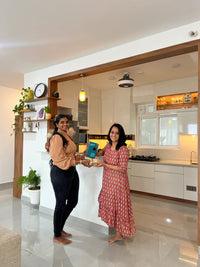 Homeowners at handover – Decotales home interiors, Bangalore
